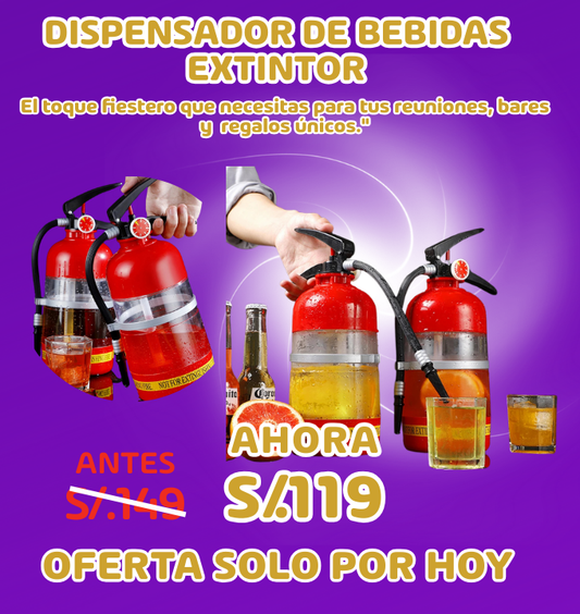 DISPENSADOR DE BEBIDAS EXTINTOR